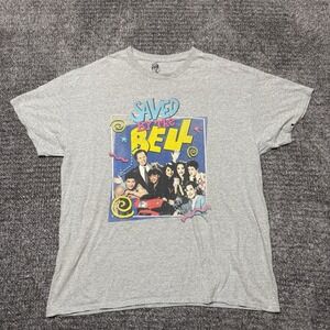 Retro Saved by the Bell T-Shirt Gray Size XL TV Comedy